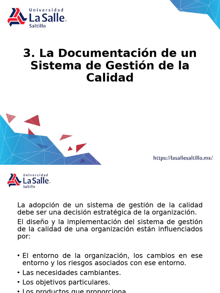 Documentación del Sistema de Calidad | PDF | Sistema de manejo de ...