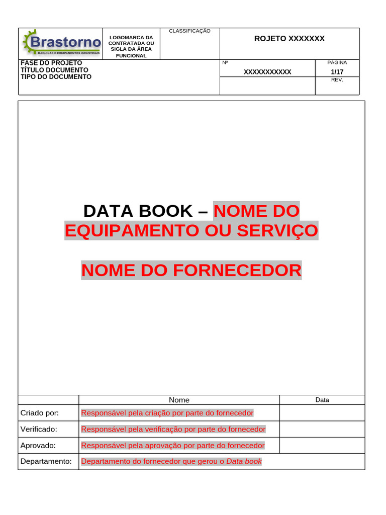 Termo de Aceite do Data Book | PDF