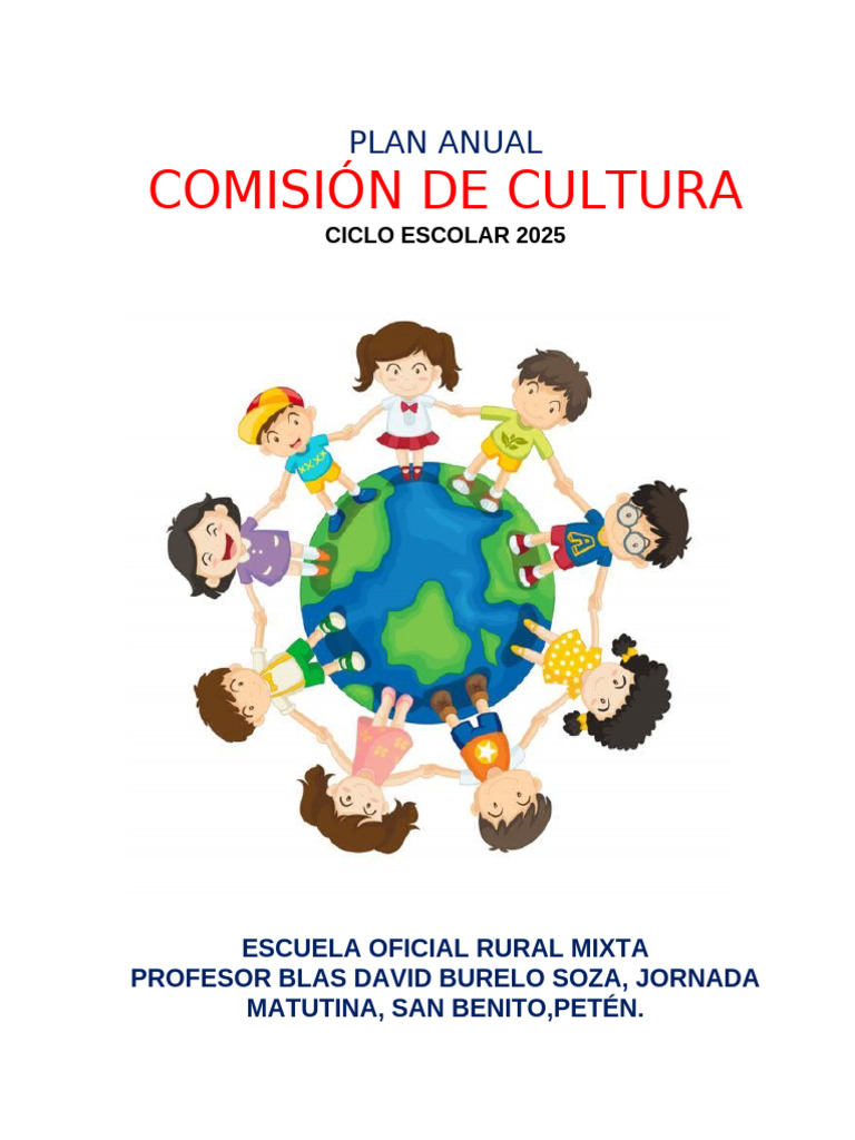 Plan Anual de Cultura 2025 en San Benito | PDF | Maestros | Enseñando