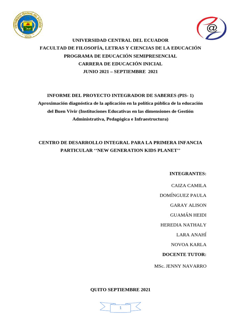 proyecto modelo | PDF | Educación de la primera infancia | Enseñando