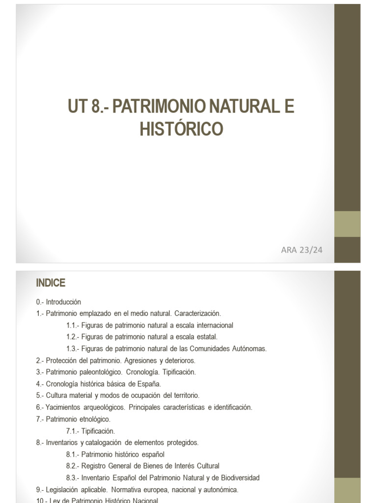 Ut8 Patrimonio | PDF