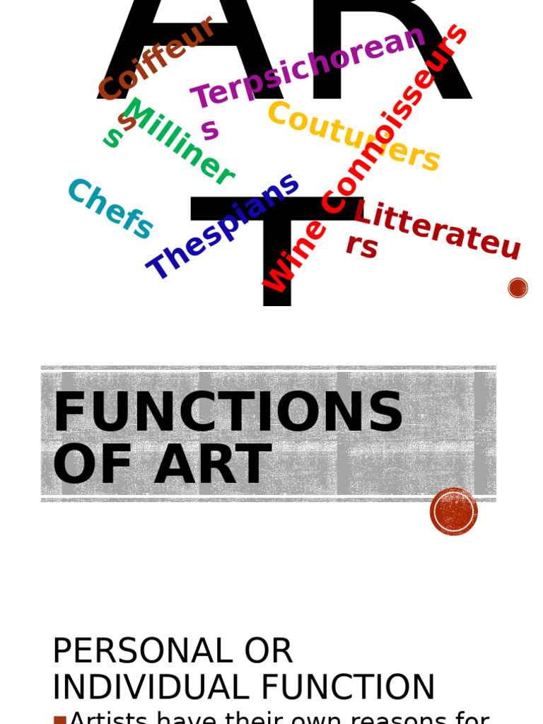 Functions of Art: Personal, Social, and More | PDF | The Arts
