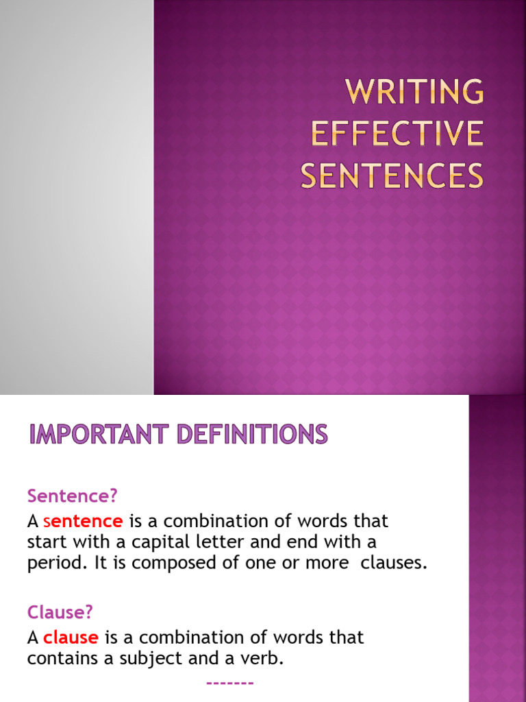 Types of Sentences Explained | PDF