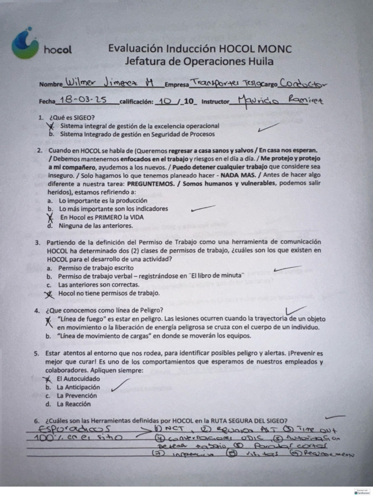 Inducción Hocol Monc | PDF