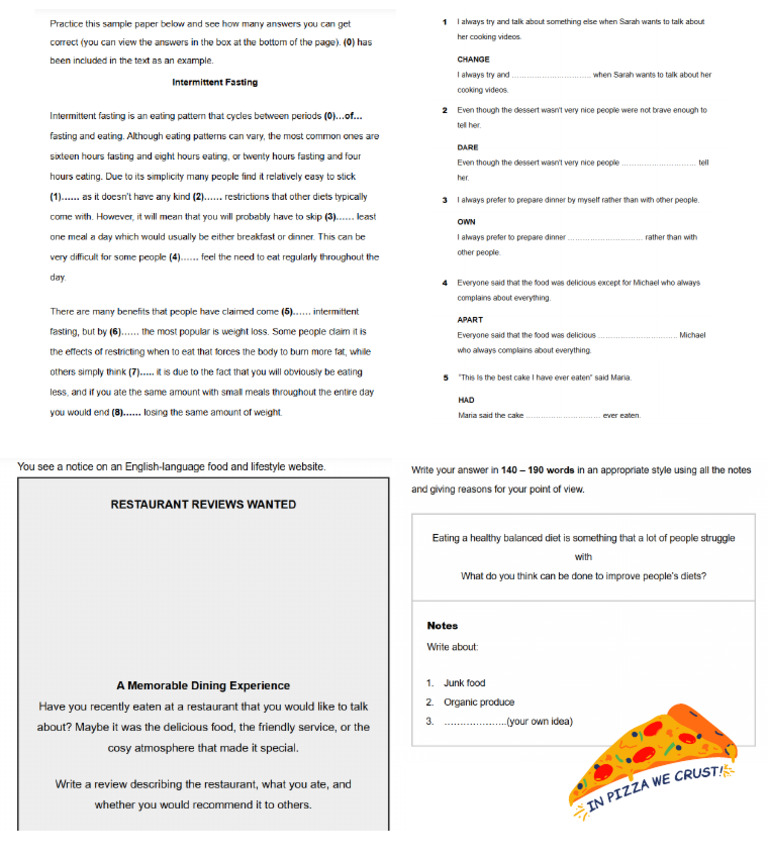 HOMEWORK Giulia Food | PDF