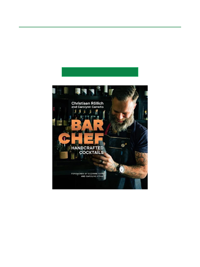 Bar Chef: Handcrafted Cocktails Guide | PDF