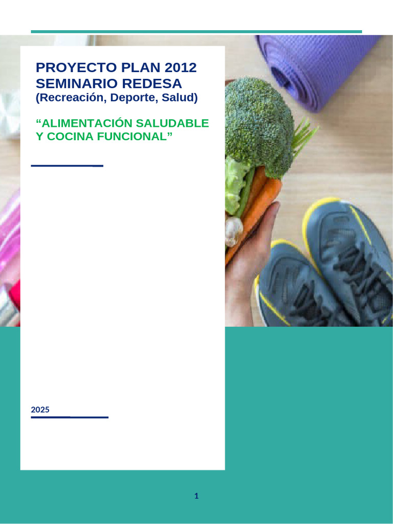 Taller de Cocina Saludable y Funcional | PDF | Alimentos | Artes culinarias