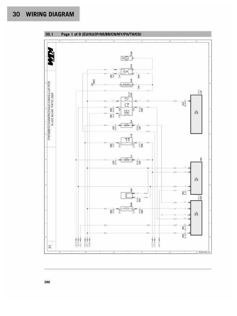2019 KTM 390 Duke Wiring Diagram | PDF