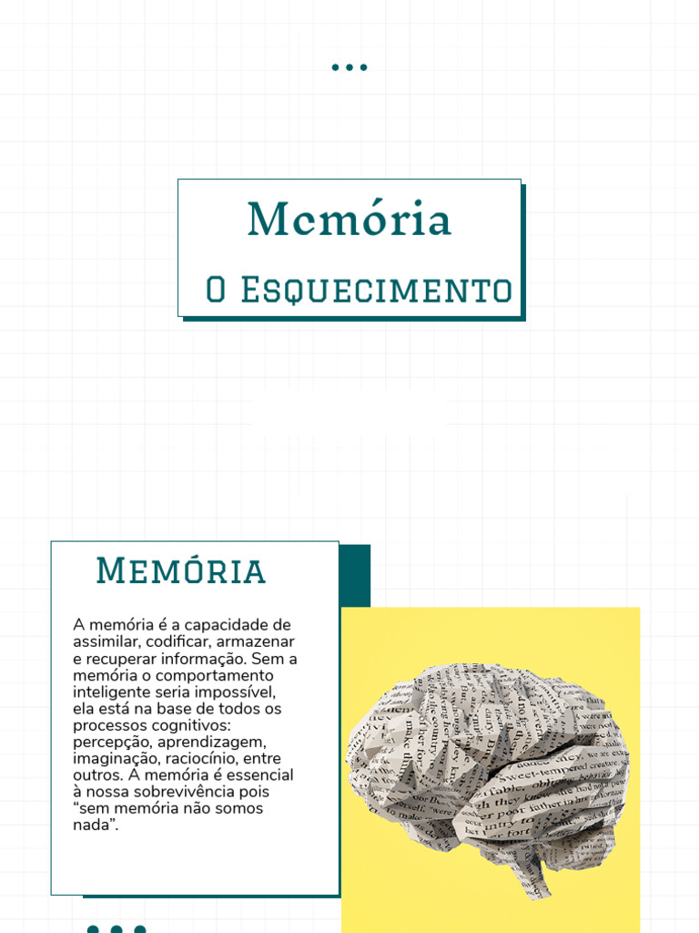 Entendendo Memória e Esquecimento | PDF