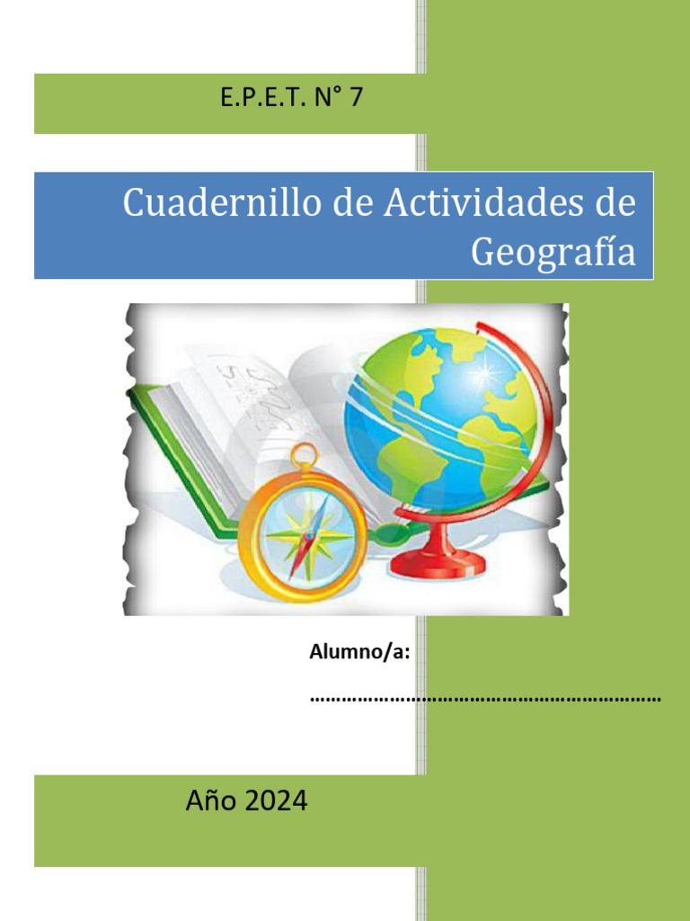 Cuadernillo de 2do 2024 | PDF | Andes | Placas tectónicas