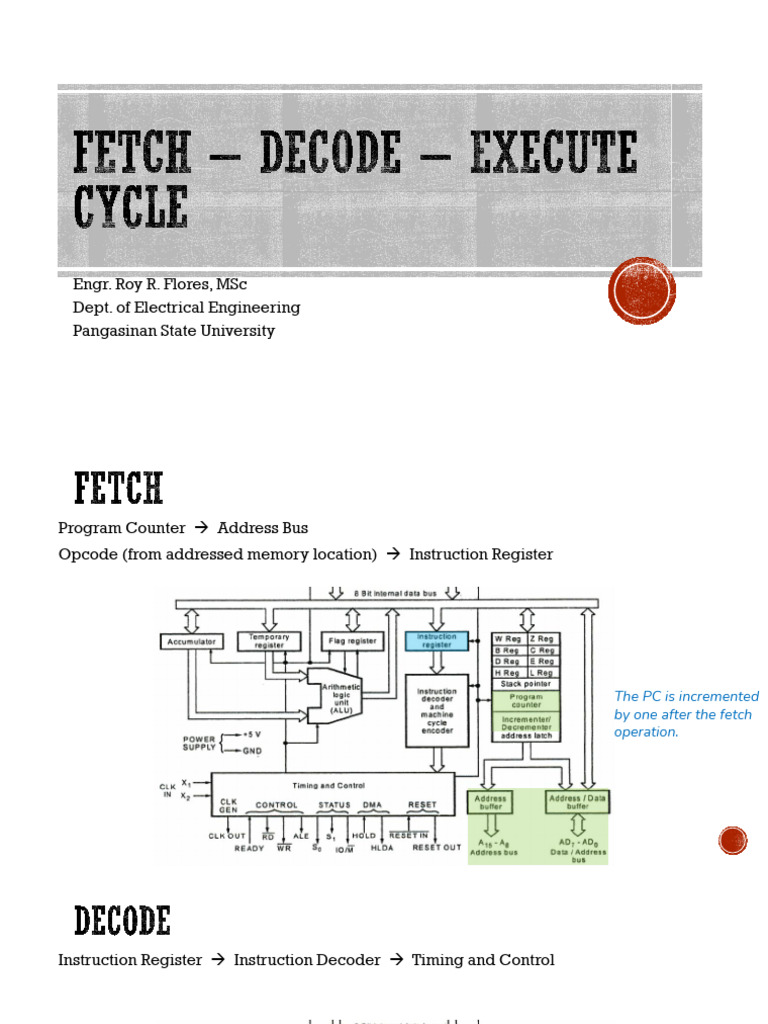 LEC_03 ~ Fetch – Decode – Execute Cycle.pdf_s=1 | PDF