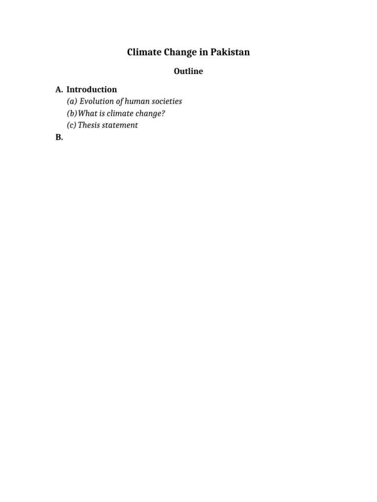 Climate Change in Pakistan | PDF