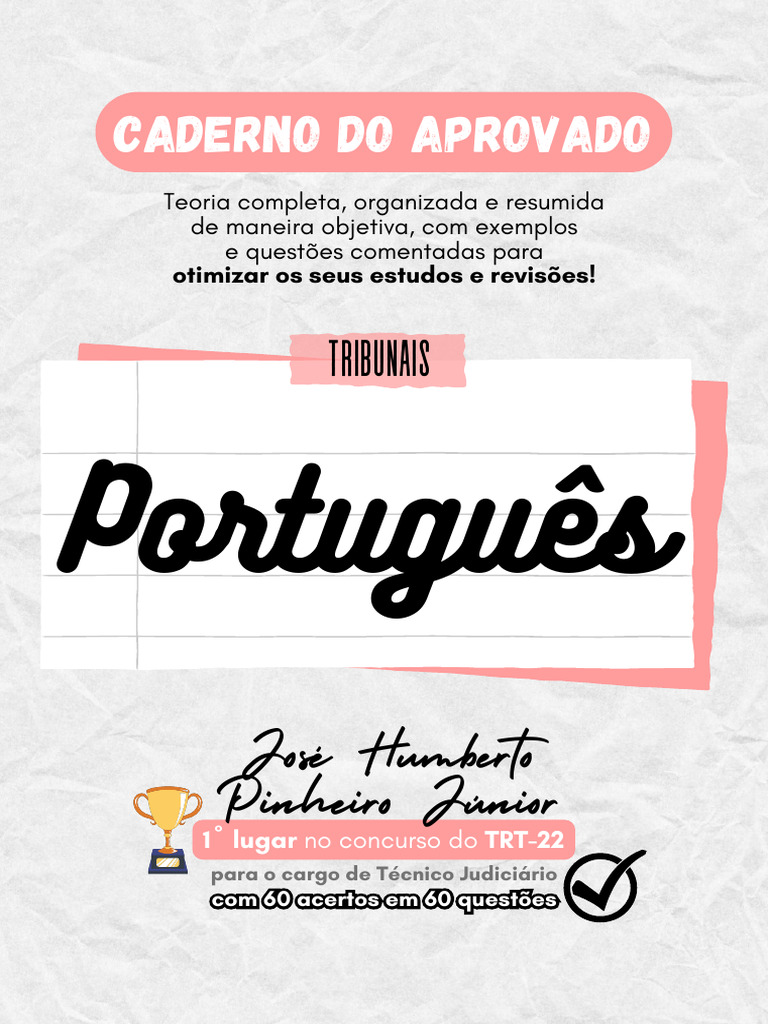 Resumo de Português para Concursos | PDF | Pronome | Linguística