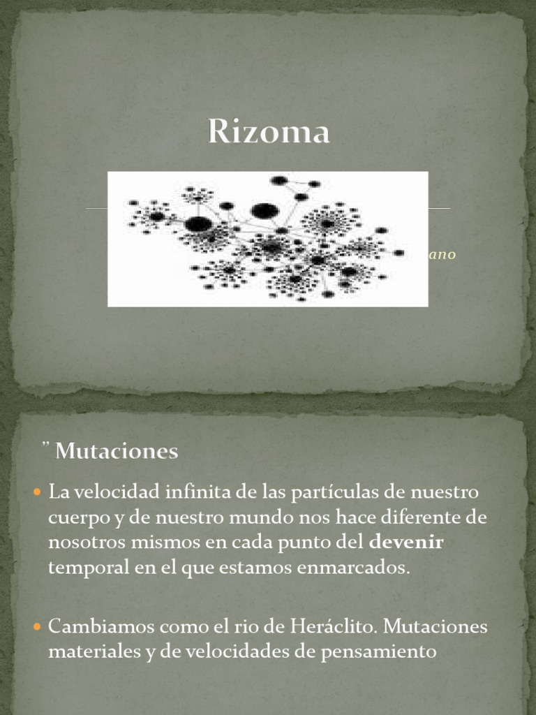 Rizoma: El libro como agenciamiento dinámico | PDF | Pensamiento