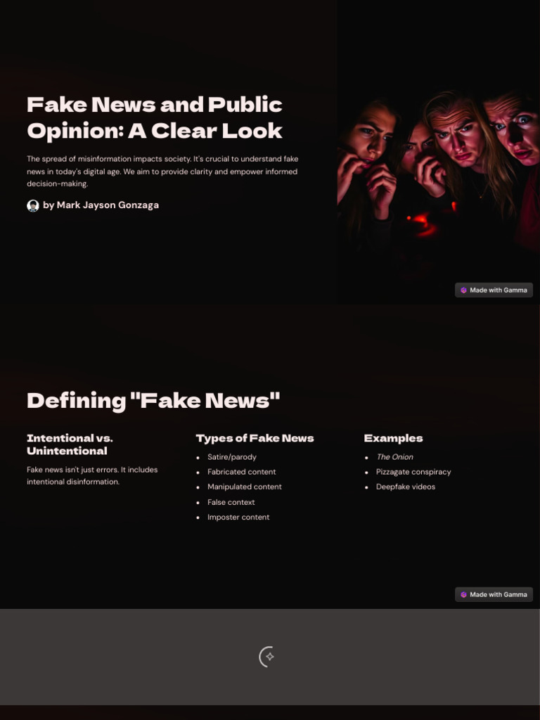 Fake News and Public Opinion A Clear Look | PDF