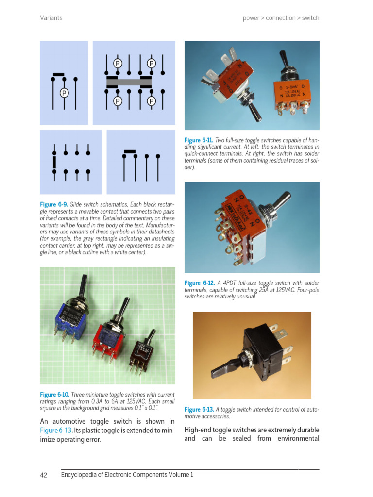 Toggle and DIP Switch Overview | PDF | Switch | Relay