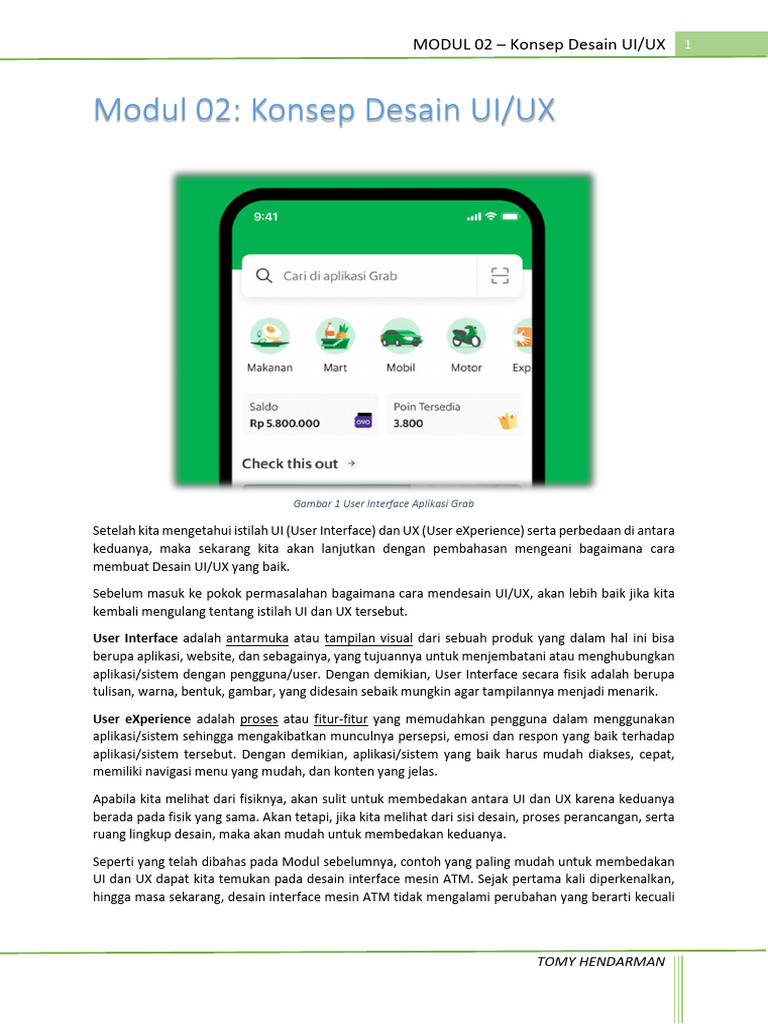 Perbedaan UI dan UX dalam Desain | PDF