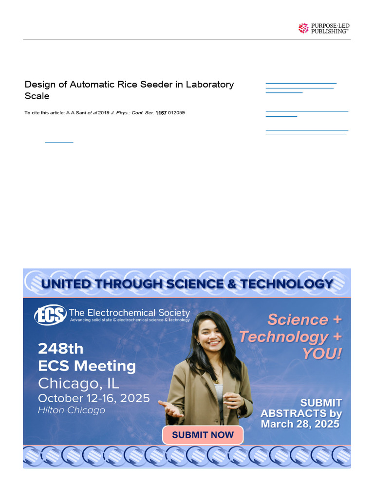 Automatic Rice Seeder Design for Labs | PDF | Rice | Seed