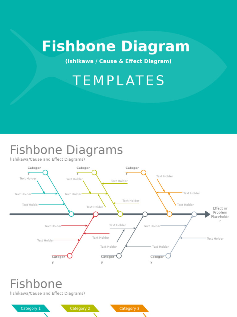 Fishbone Diagram Templates Overview | PDF | Causality | Systems Thinking