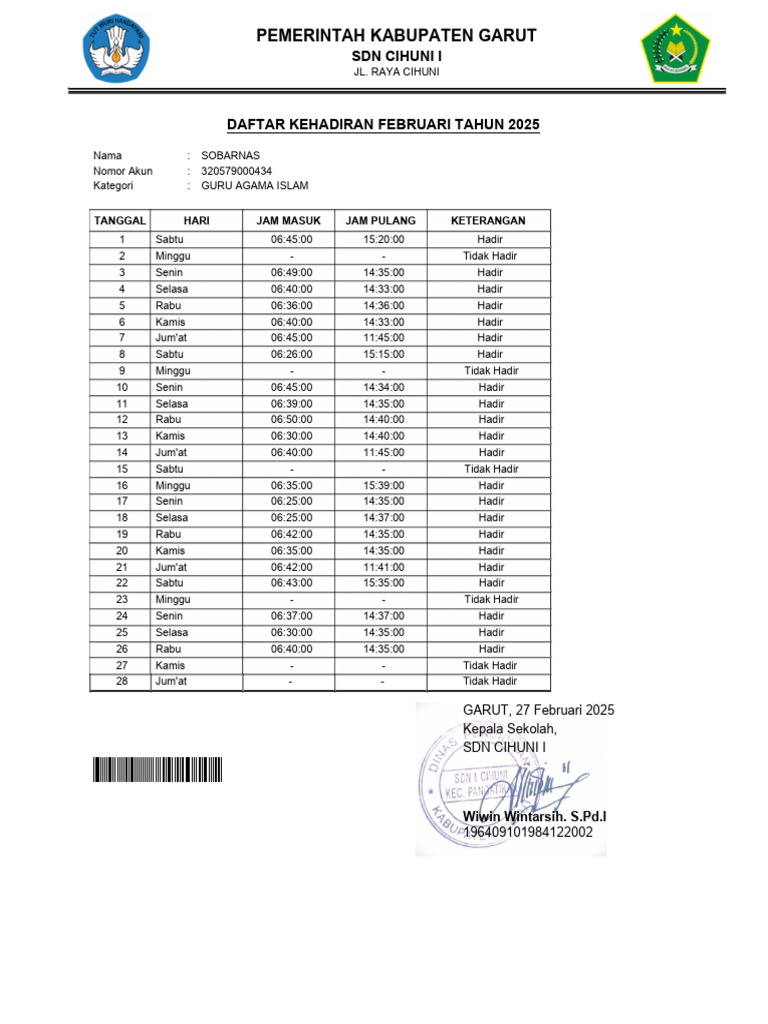 Jadwal Februari 2025 Pdf