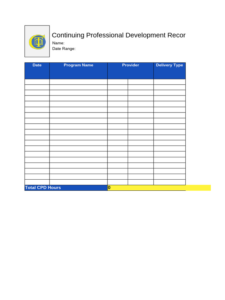 CPD Record for Professional Development | PDF