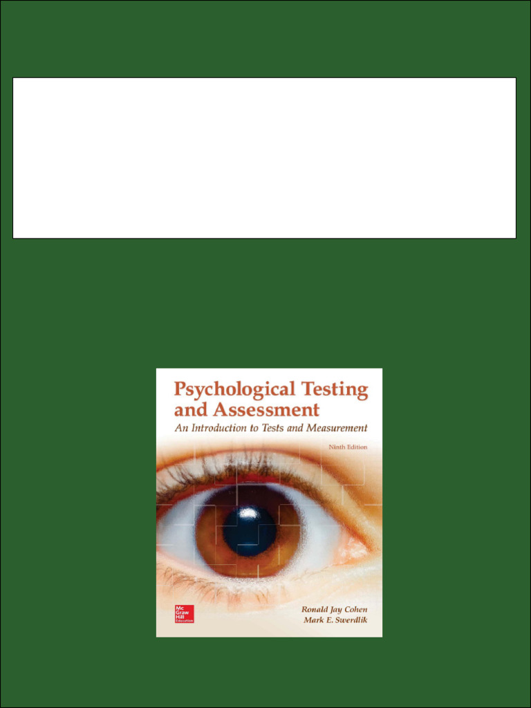 PSYCHOLOGICAL ASSESSMENT BOOK COHEN PDF intelligence overview