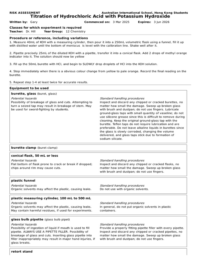 Laboratory Equipment Safety Guidelines | PDF | Chemistry | Chemical ...