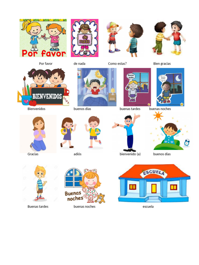 Frases Comunes en Español para Niños | PDF