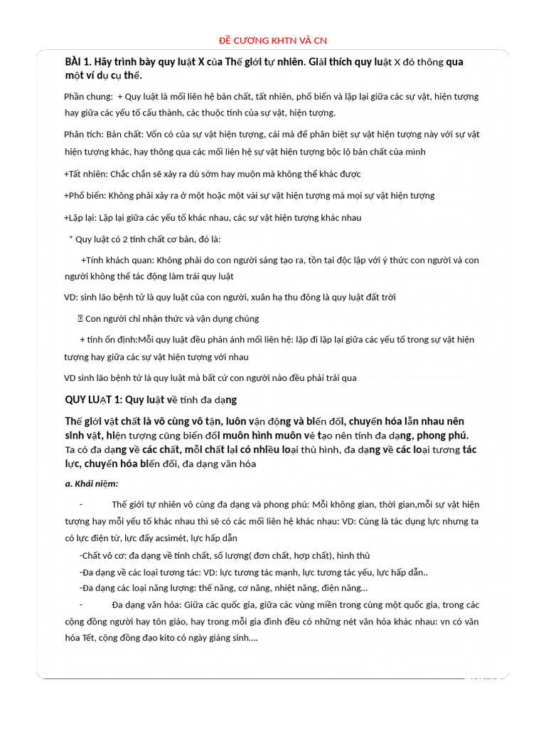 Nha P Mo N KHTN | PDF