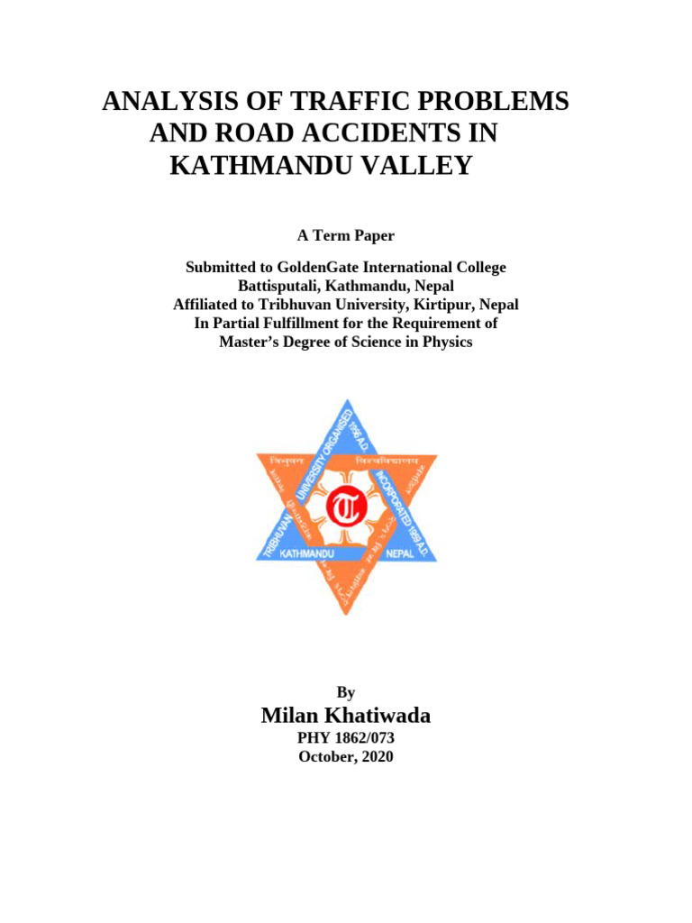Traffic Issues and Accidents in Kathmandu | PDF | Traffic | Traffic ...