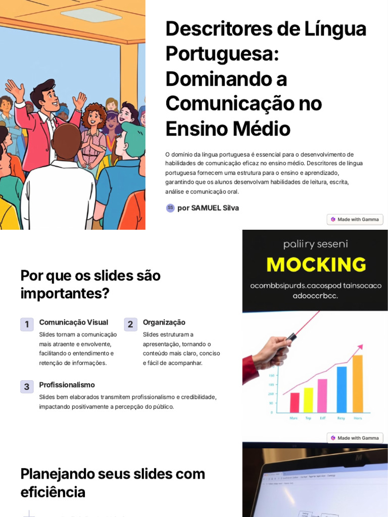 Descritores de Lingua Portuguesa Dominando A Comunicacao No Ensino ...