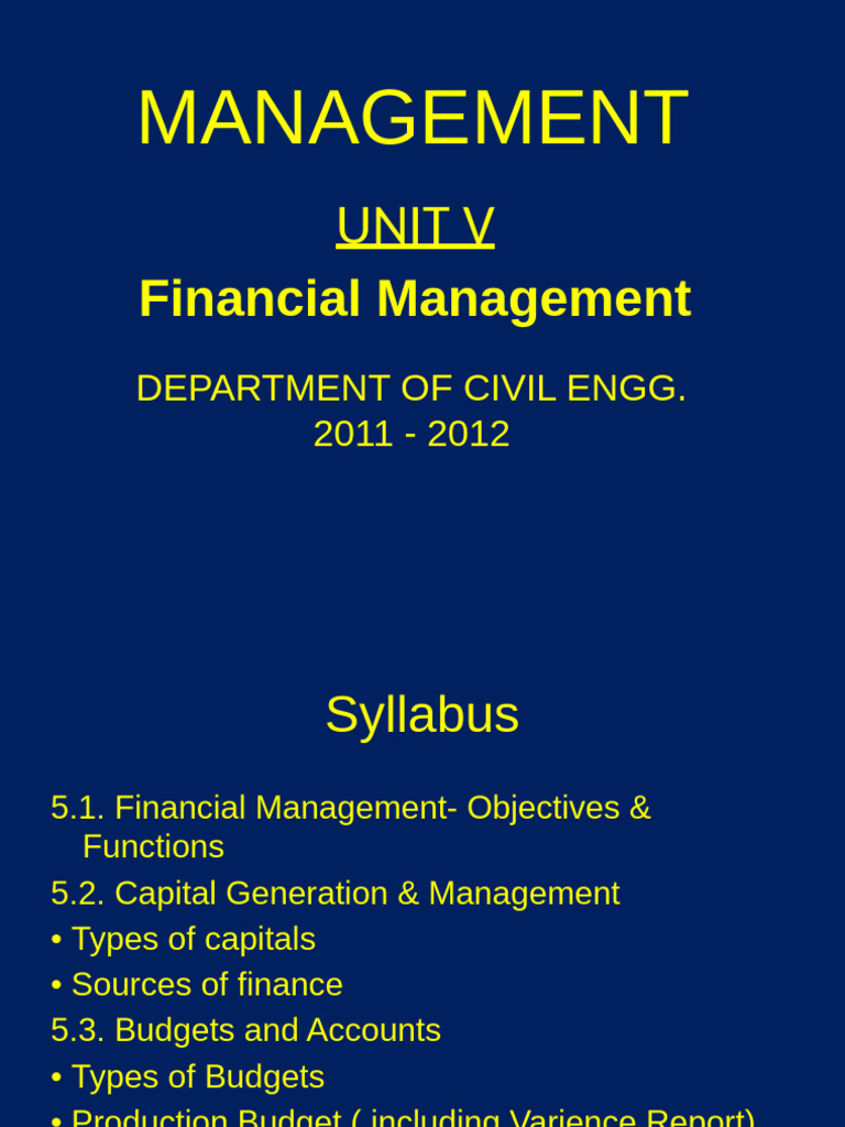 MANAGEMENT Unit 5 | PDF | Taxes | Balance Sheet