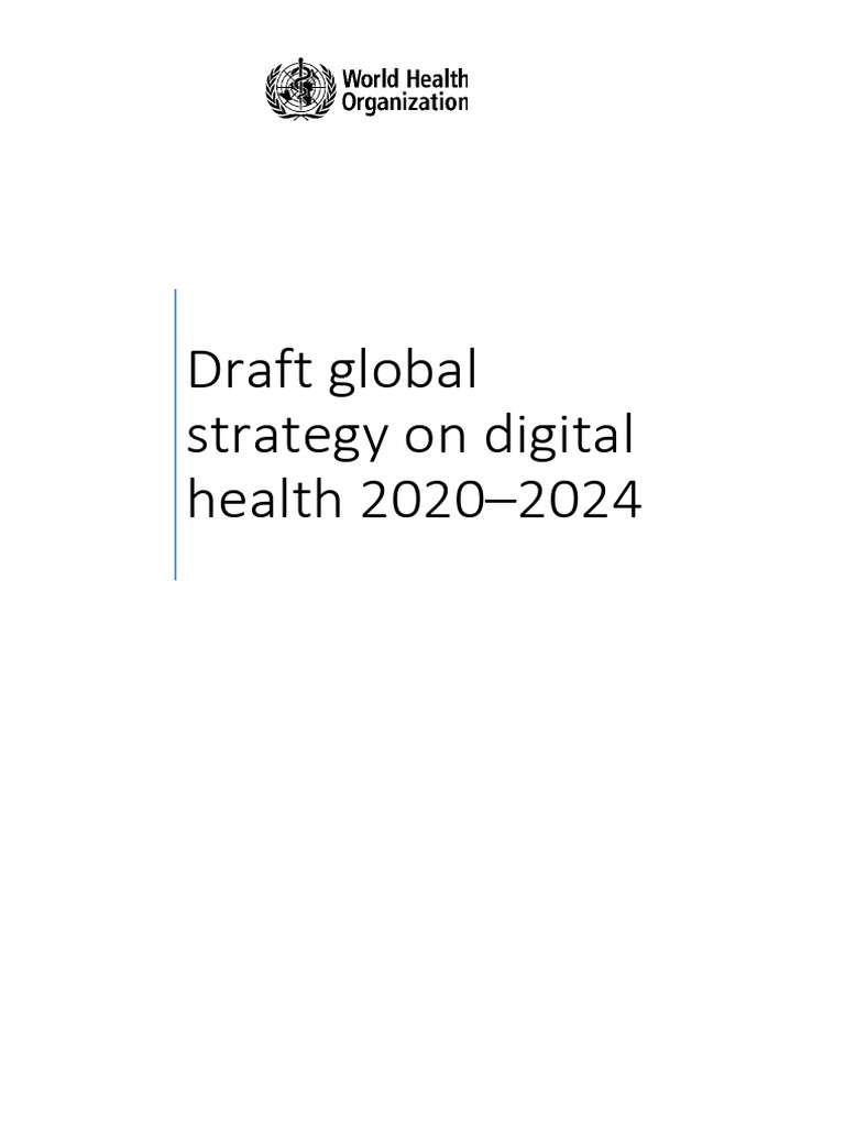 FULL Draft Digital Health Strategy 10jan2020 | PDF | Strategic ...