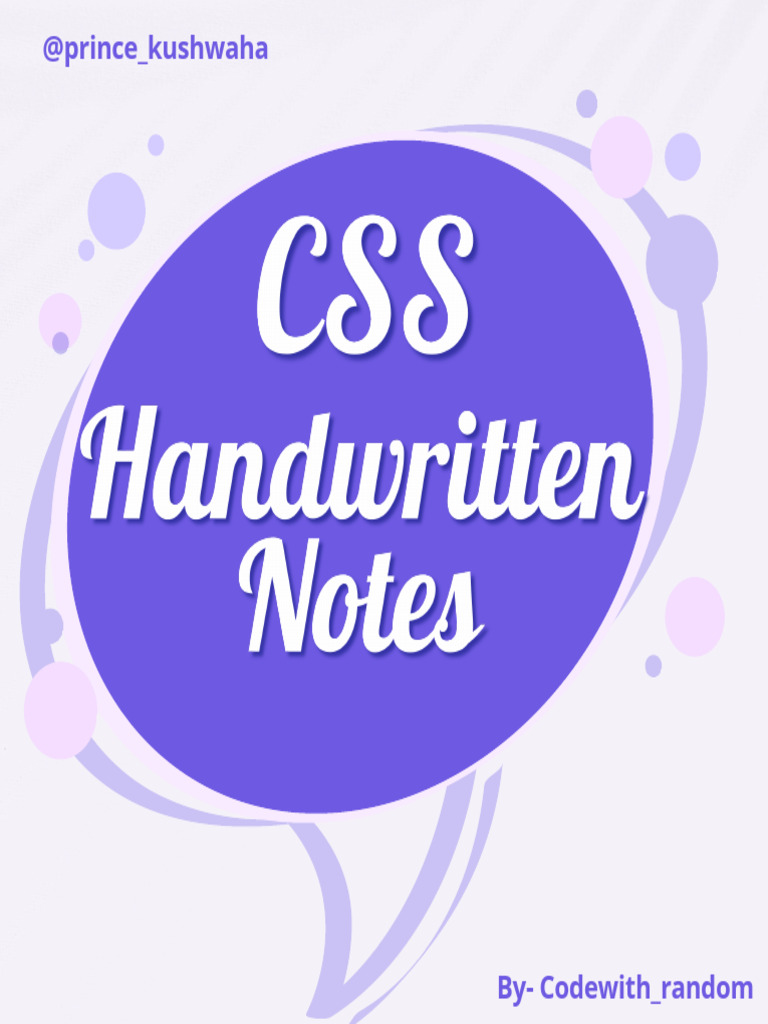 Css Handwritten Notes 2 | PDF