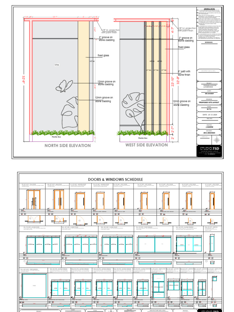 Proposed Residential Elevation Plan | PDF | Building Engineering