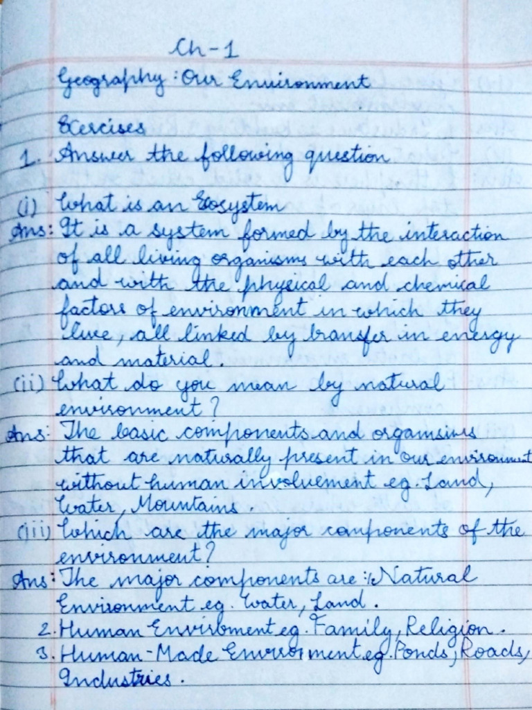 Geography Notebook Work | PDF
