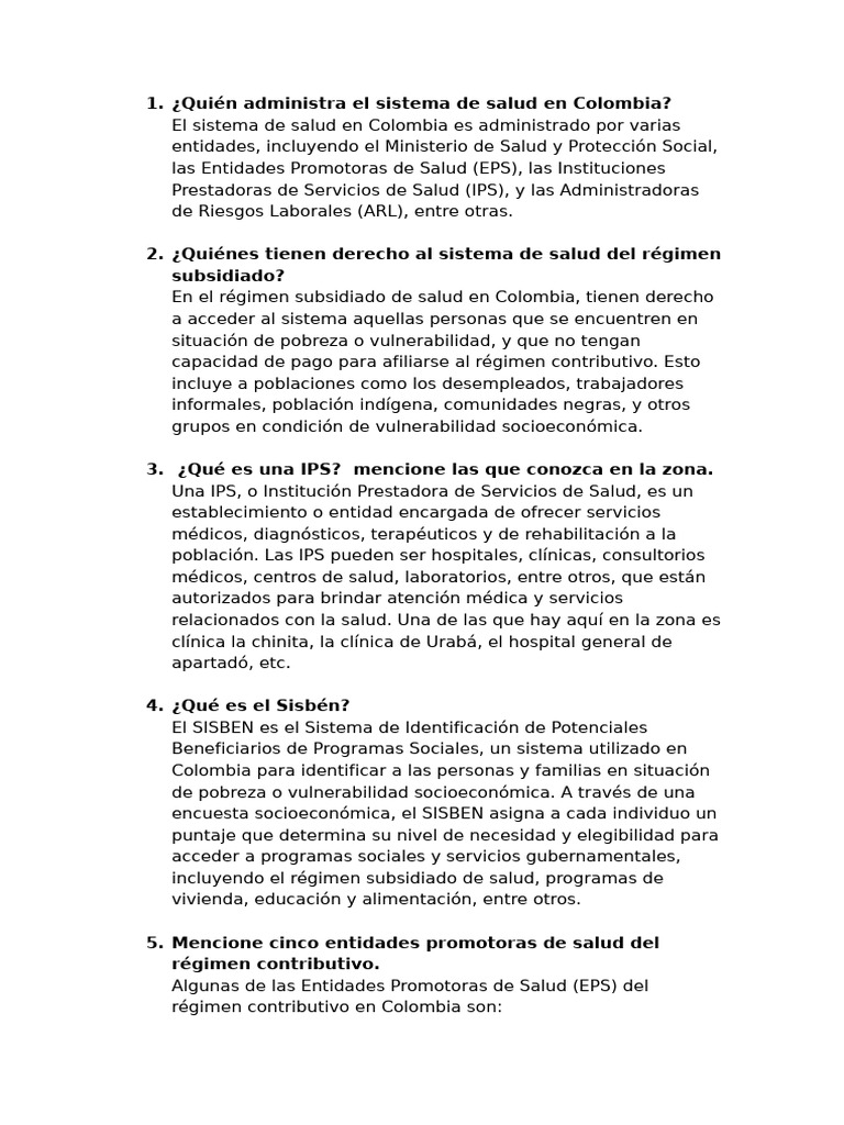 Sistema de Salud y Pensiones en Colombia | PDF | Pensión | Politica social