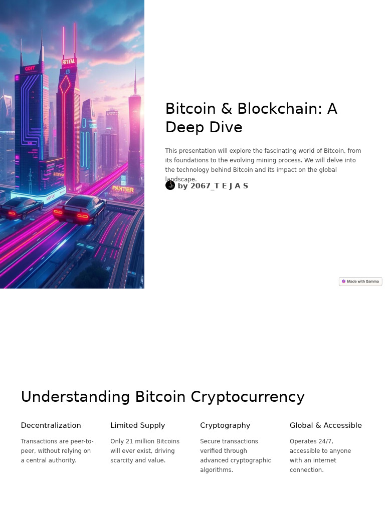 Bitcoin and Blockchain A Deep Dive PDF Cryptocurrency Bitcoin