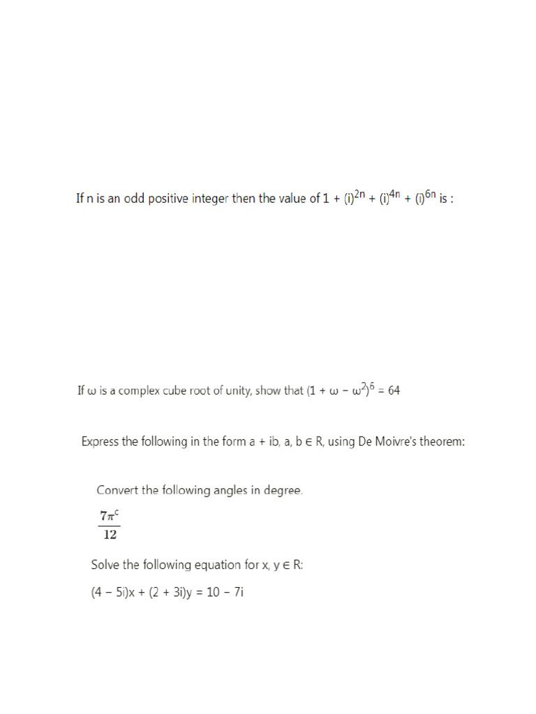 Std 11 Sci Math Unit Test I Pune | PDF