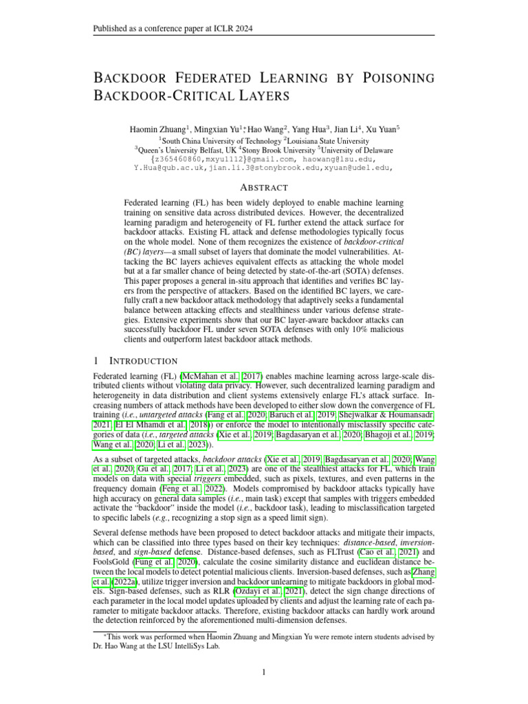 2689 Backdoor Federated Learni | PDF | Applied Mathematics