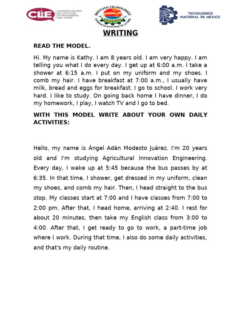 Daily Routines and Future Aspirations | PDF