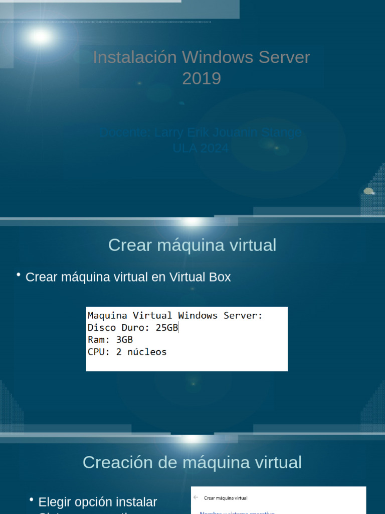 Instalación de Windows Server 2019 | PDF