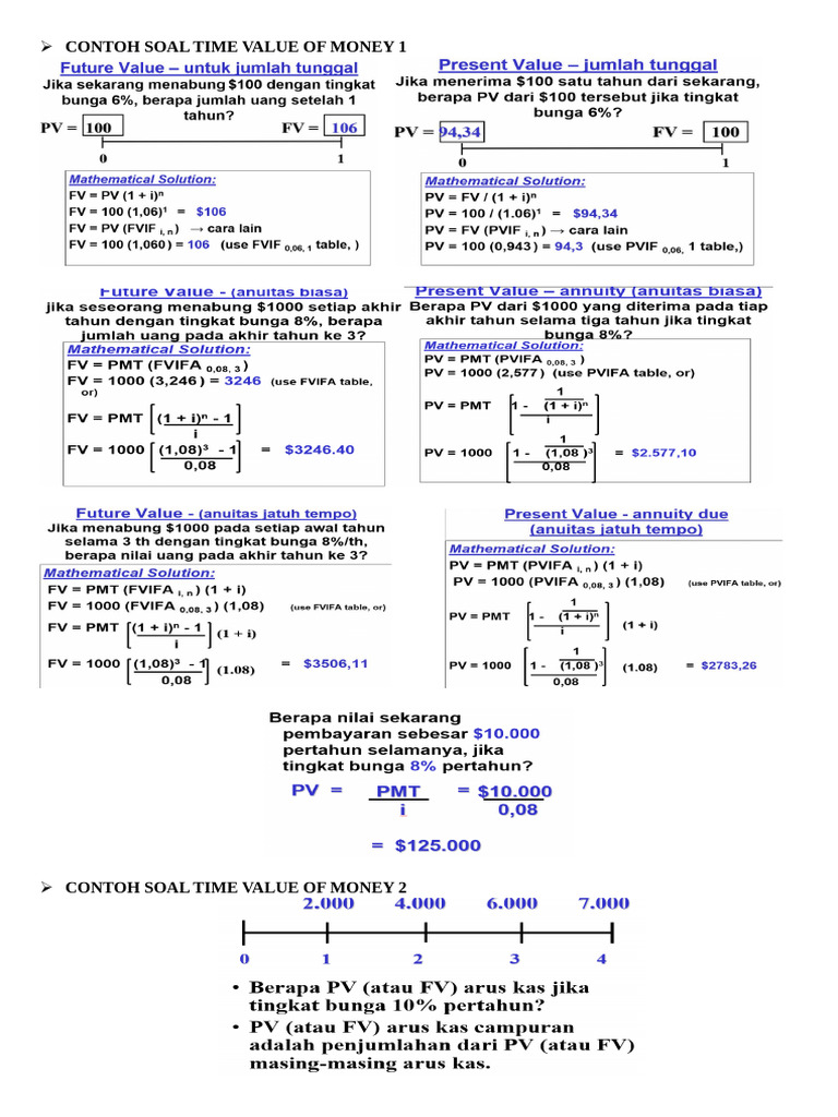 Contoh Soal Time Value of Money 1 | PDF