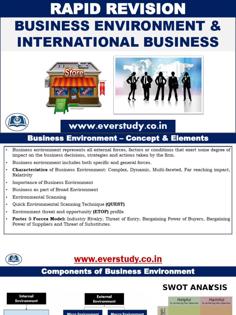 Business Environment & International Trade Insights | PDF | World Trade ...