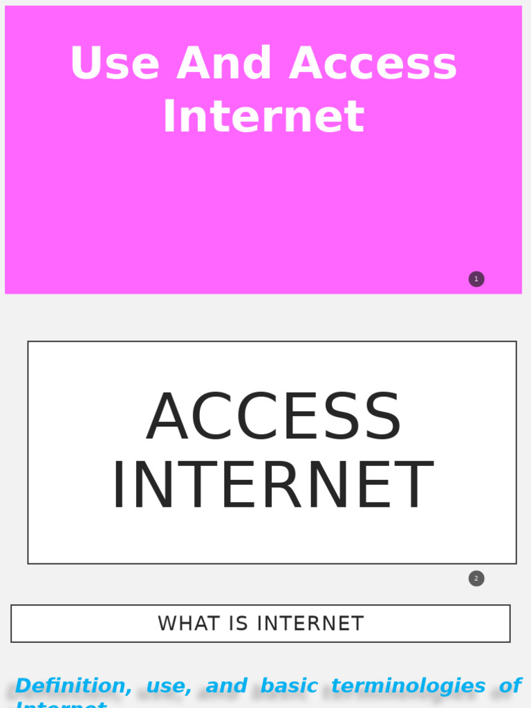 Understanding Internet Basics and Terms | PDF | World Wide Web ...