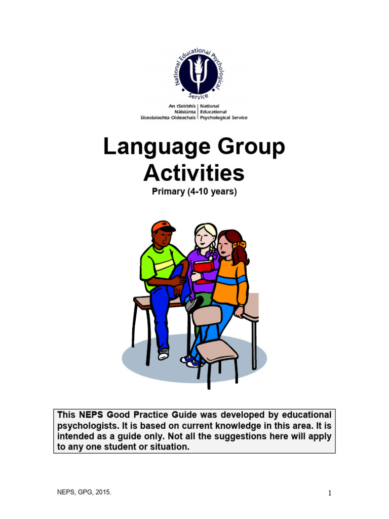 Language Group Activities | PDF