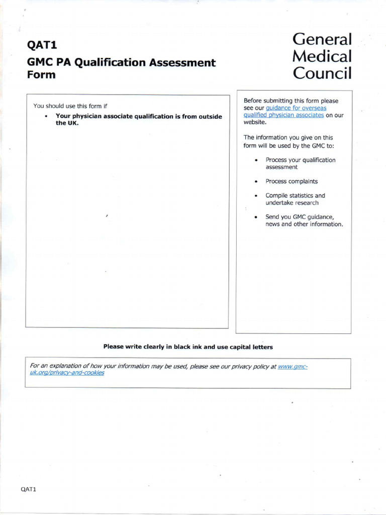 GMC Pa Qualification Assessment | PDF