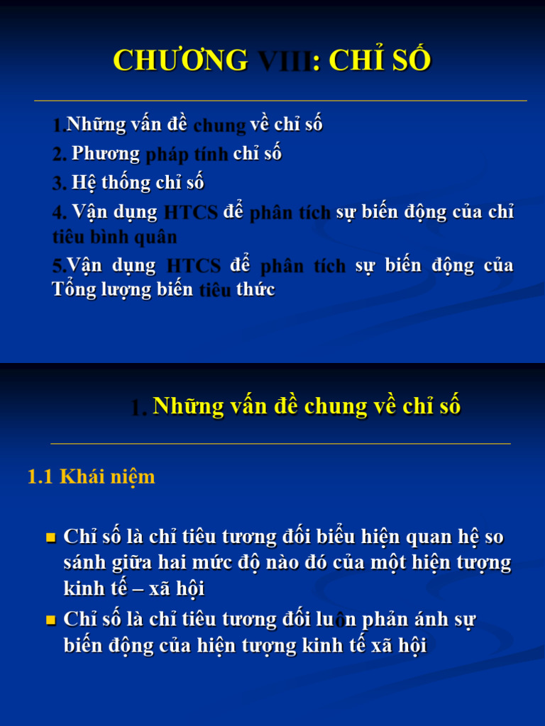 CHI SO (Chuong 8) PDF | PDF