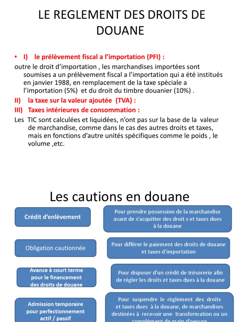 Douane | PDF