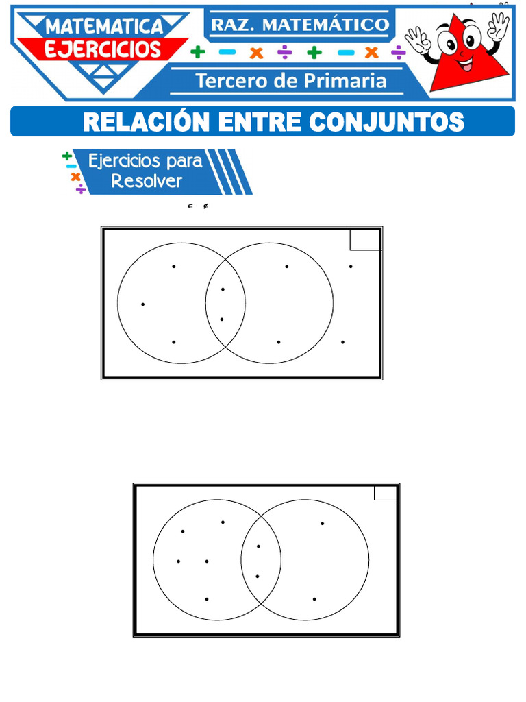 Relacion-entre-Conjuntos-para-Tercer-Grado-de-Primaria | PDF